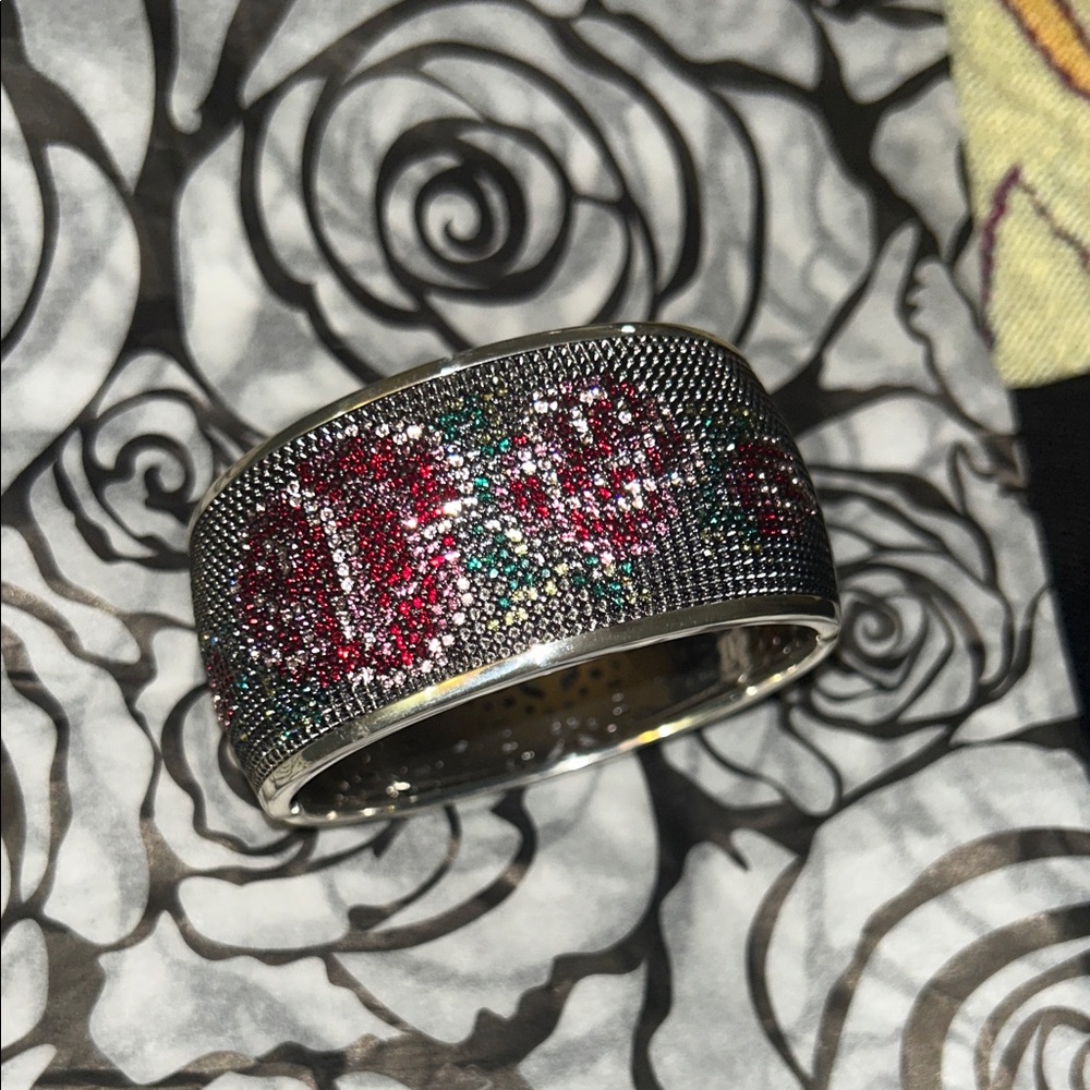 NWT Brighton Victorian Rose Hinged Bangle - Picture 6 of 13